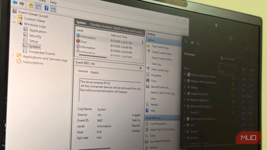 I checked Event Viewer instead of Task Manager and finally saw what was spiking my CPU I checked Event Viewer instead of Task Manager and finally saw what was spiking my CPU