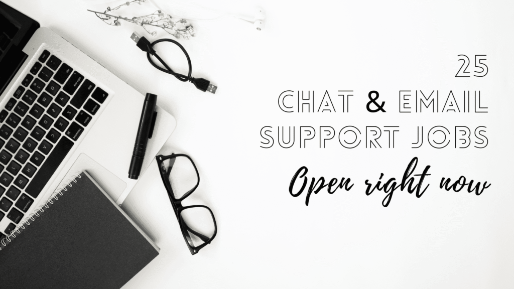 chat support jobs open now