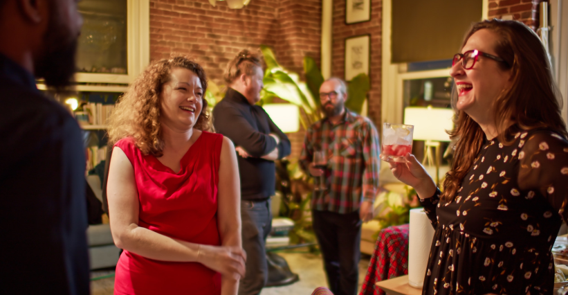 Behavioral scientist shares 10 questions that will make people fall madly ‘in like’ with you likability, questions, party, cocktails social skills, cocktail party