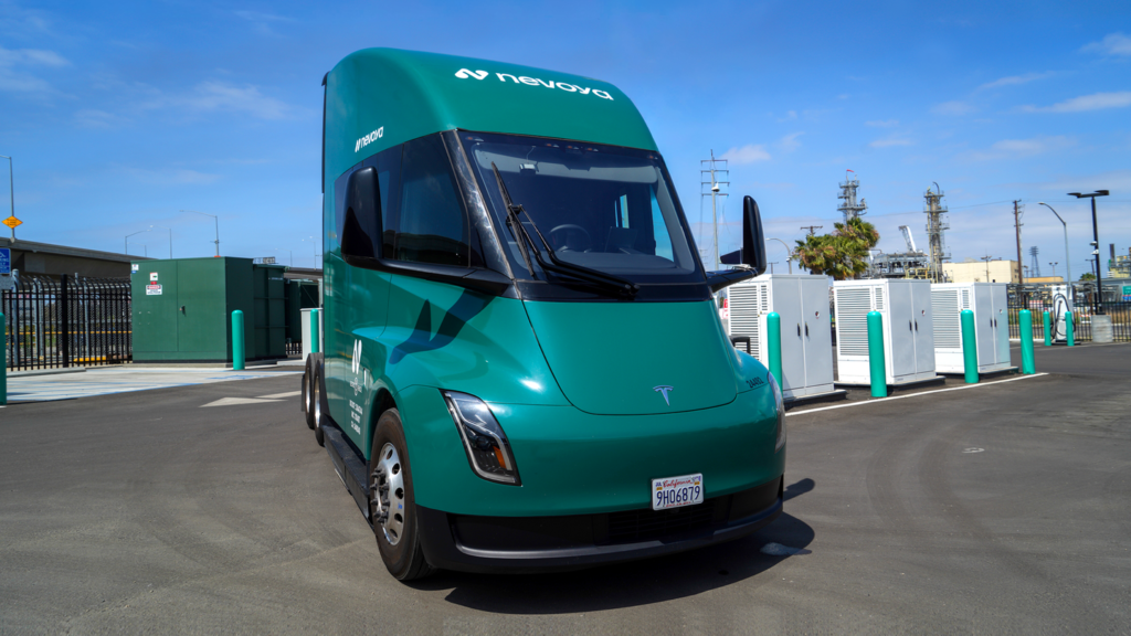 Google, Nevoya, Center for Green Market Activation on green semi trucks