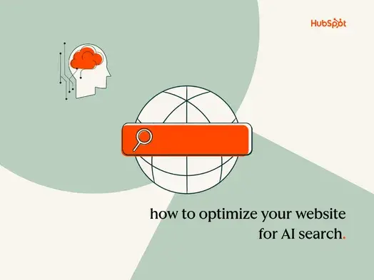 How to optimize your website for AI search How to optimize your website for AI search graphic with AI and magnifying glass graphics