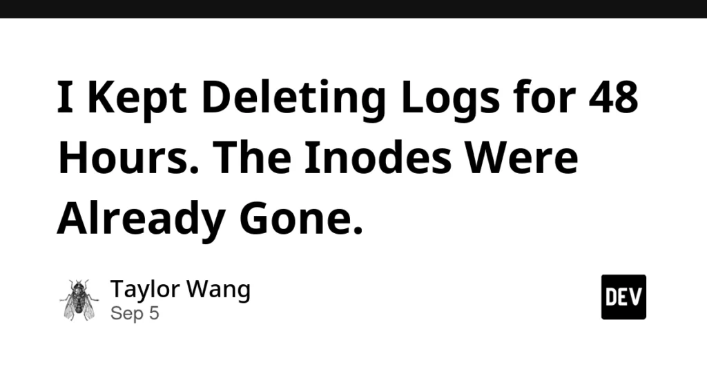 I Kept Deleting Logs for 48 Hours. The Inodes Were Already Gone. I Kept Deleting Logs for 48 Hours. The Inodes Were Already Gone.