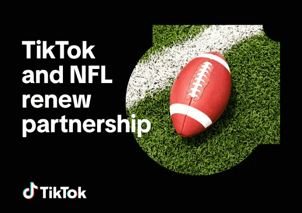 TikTok signs multiyear NFL deal TikTok signs multi-year NFL deal
