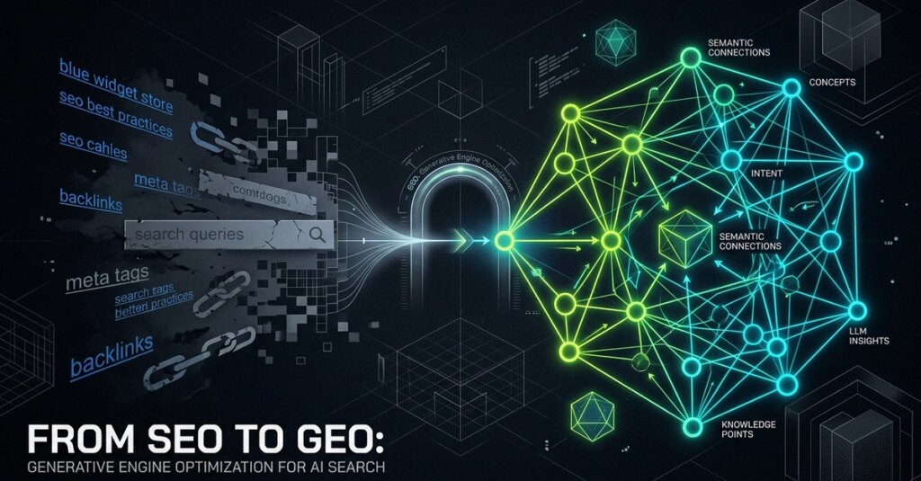 From SEO to GEO: Optimizing for AI Search Engines From SEO to GEO: Optimizing for AI Search Engines
