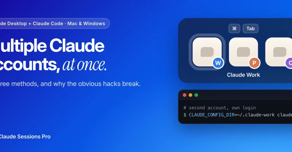 How to run multiple Claude accounts at once (Desktop + Claude Code), and why the obvious hacks break