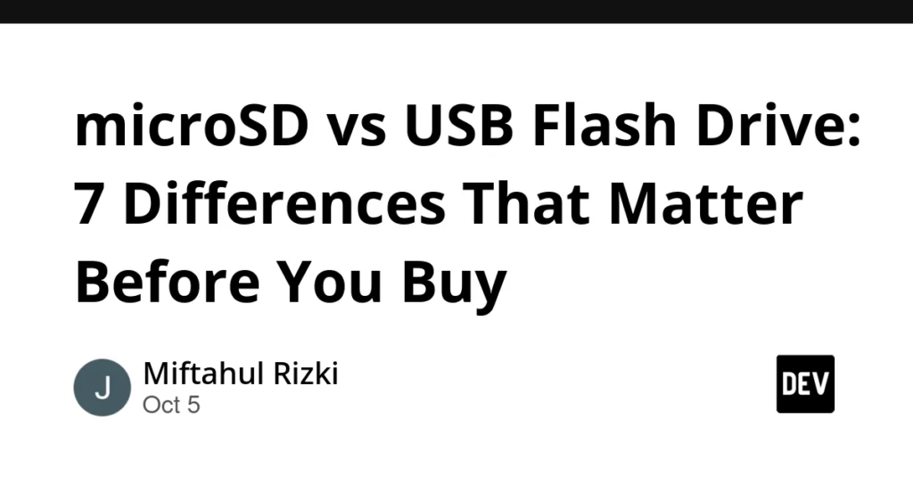 microSD vs USB Flash Drive: 7 Differences That Matter Before You Buy microSD vs USB Flash Drive: 7 Differences That Matter Before You Buy